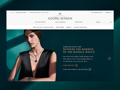 Georg Jensen — Vivianna big images campaign danish design gallery georg jensen jewellery