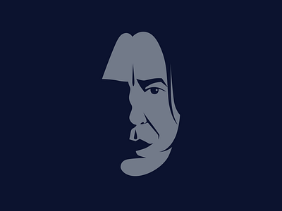 Farewell Professor. alan rickman character harry potter illustration j.k. rowling movies severus snape snape vector