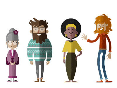 Characters character design design diseño draft dribbble invitation flat flat illustration illustration ilustración invitation invite scout