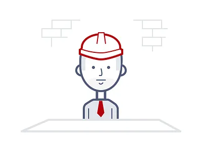 Man at work illustration man tie worker