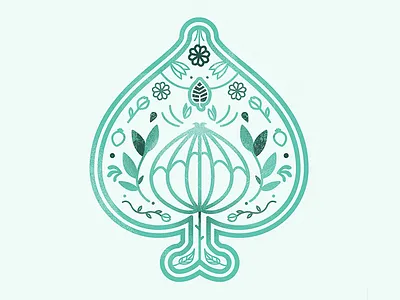 Ace of Spade illustration playing cards