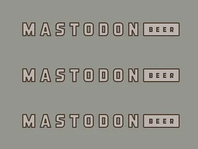 Mastodon II animal beer brewing mastodon type typography