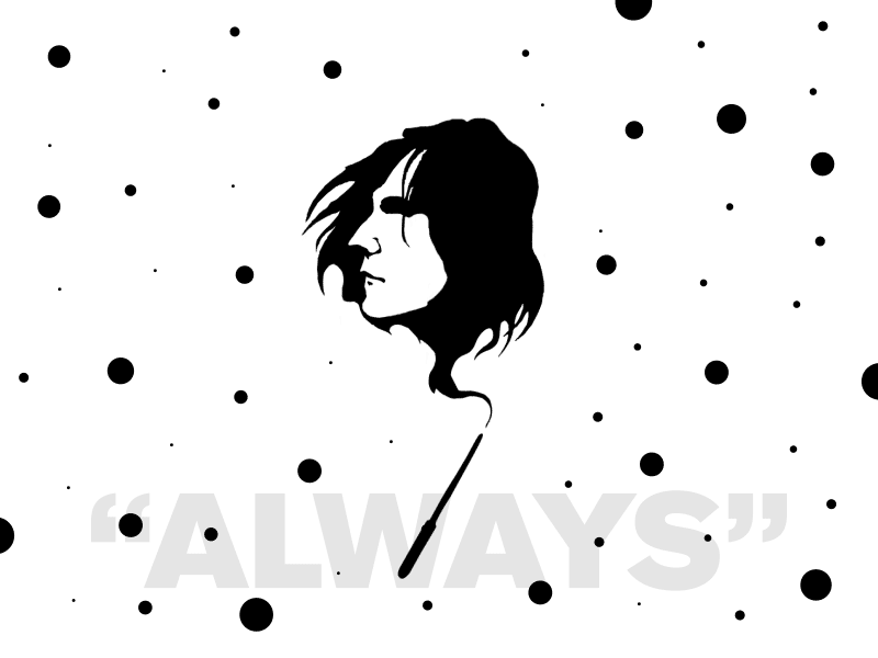 Alan Rickman alan animation harry potter illustration rickman rip severus snape
