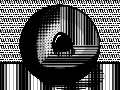 Everlasting Gobstopper ball black and white layers