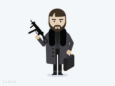 Lorne Malvo - Fargo character fanart fargo fx illustration lorne lornemalvo portrait snow tv vector