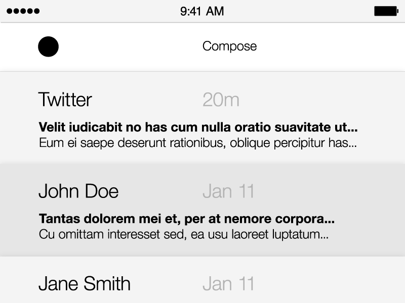 Email Drop Down design down drop emai menu mobile ui ux