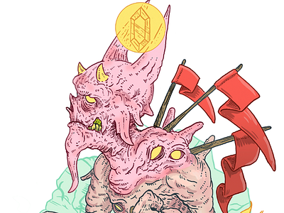 Week 2 of 52 52 week project creature drawing illustration monster pen and ink