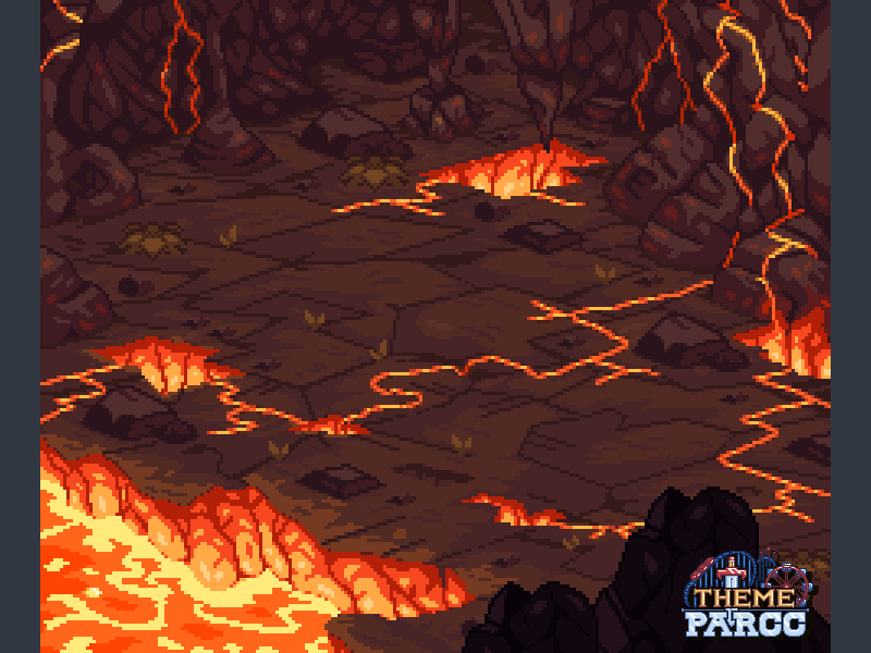 Volcanic Rift animation design development game gaming gif illustration pixel pixel art