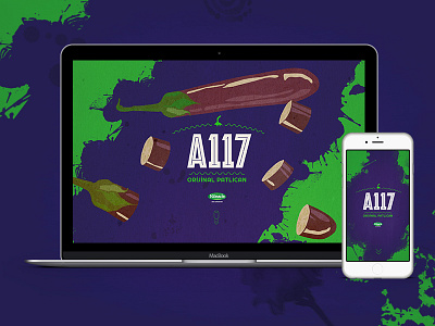 A117 Parallax Website eggplant illustration microsite parallax ui website