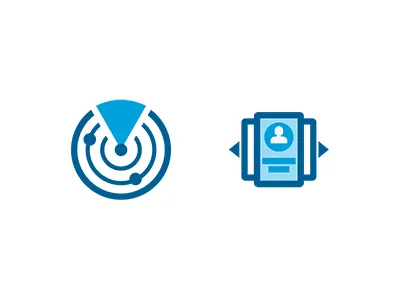 Premium Onboarding discover iconography profile radar view