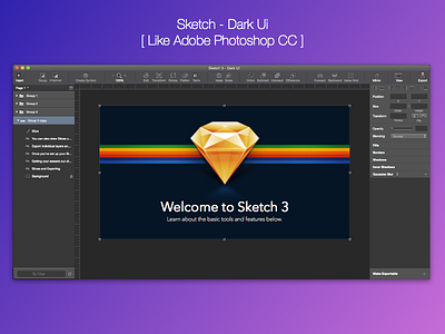 Sketch Dark Ui dark photoshop sketch ui