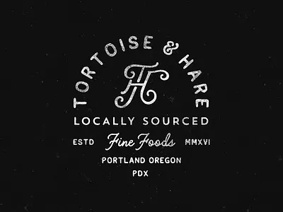 T & H logo monogram script