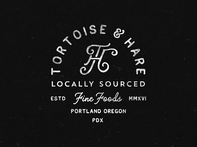 T & H logo monogram script