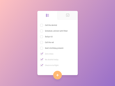 DailyUI 042 - ToDo List calendar dailyui list to do todo