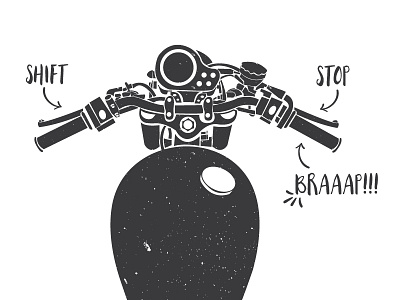 Braaap!! bonneville braaap illustration motorcycle triumph