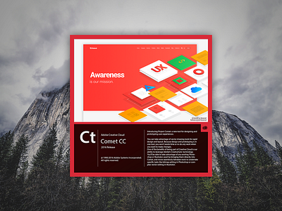 Adobe Comet Splash Screen clean css html interface java onepage parallax ui user experience user interface ux web