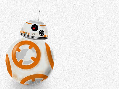 BB-8 bb 8 bb8 character droid illustration robot star wars