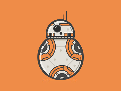 BB-8 bb 8 bb8 droid illustration orlando star wars