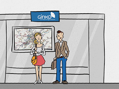 Commuters ad animation drawing illustrator motion design vector