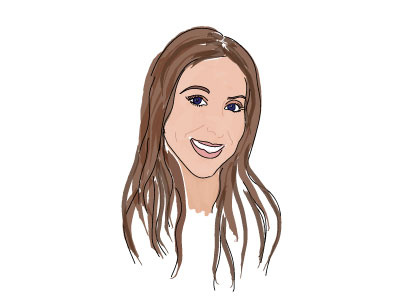 Self Portrait brush color design illustration paint portrait