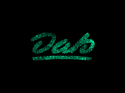 Dab Lettering dab dab dance dance grain grit grudge handlettering texture