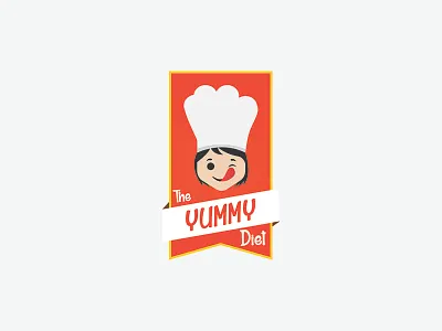 The Yummy Diet chef diet girl logo yummy