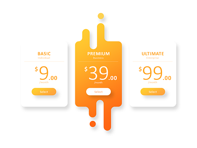 Day030 Pricing button card liquid optimizing orange pricing rounded corner yellow