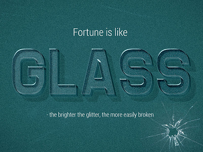 3D Photoshop Text Style 3d 3d text broken effect glass insignia oldschool retro text style typography vintage