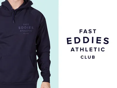 Fast Eddies branding gym logo minimal print sports