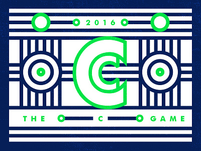 The C Game 2016 design gold letter line stroke texture type typography