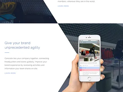 Mobile Ui - Concrete Website angles concrete design hand interface mobile ui user web website