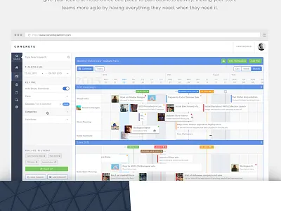Product Ui - Concrete Website angles concrete design hand interface mobile ui user web website