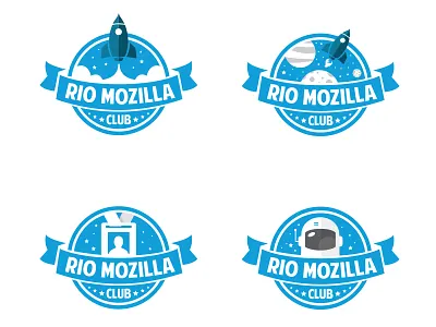 Rio Mozilla Club Badges badge mozilla mozillaclub riomozillaclub space