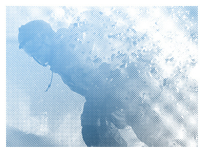 Shred design half tone noise pixelated