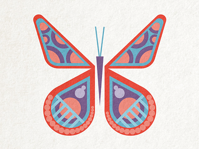 Butterfly animal butterfly geometric illustration insect vector