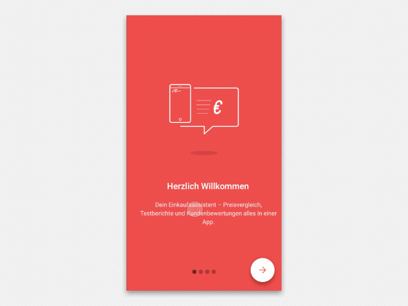 Onboarding Animation android animation illustraion material design mobile onboarding principle