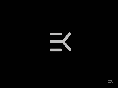 Monogram EK ek logo monogram