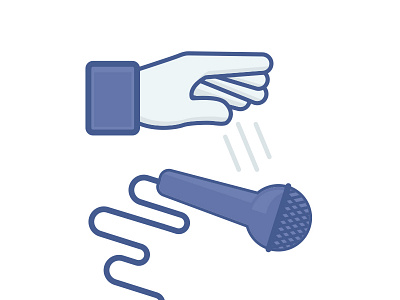Zuck Drop drop facebook hand icon mic
