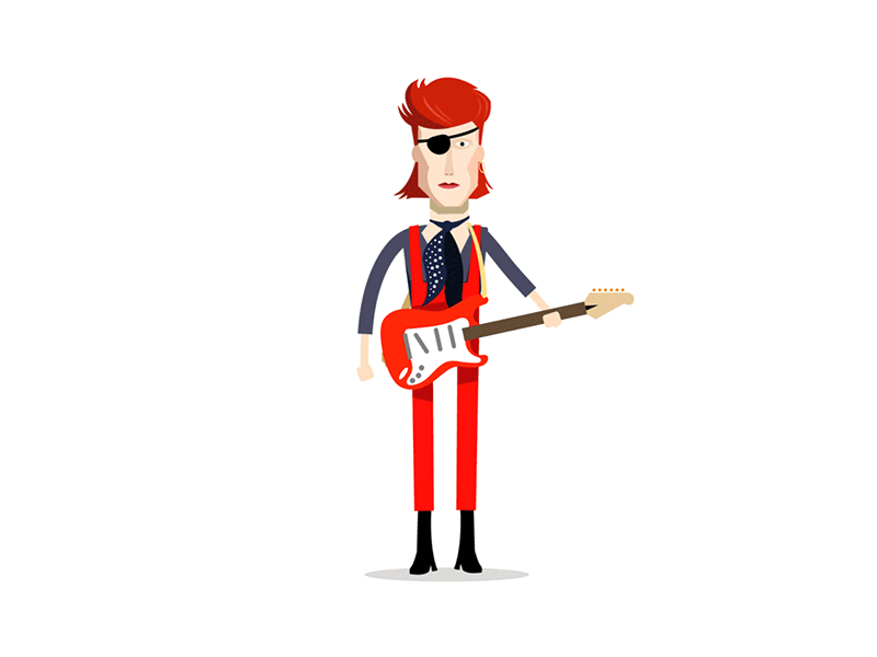 Bowie bowie davidbowie illustration motion motiongraphics ziggy ziggystardust