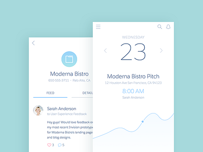 S1 Mobile App Concept app clean concept graph illustration interface minimal mobile salesforce ux