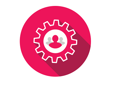 Manager graphic icon leader long manage manager organization shadow