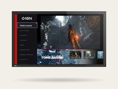 IGN Apple TV App app design