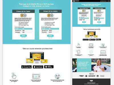 Aceable Landing Page illustrations landing page marketing site web