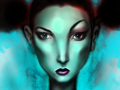 Nadia art illustration painting procreate