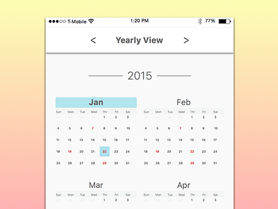 Calendar UI