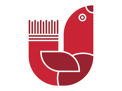 Folk bird animal bird design flat folk shapes simple