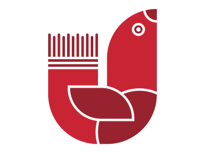 Folk bird animal bird design flat folk shapes simple