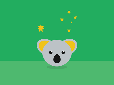 Australia Day Illos australia koala poster