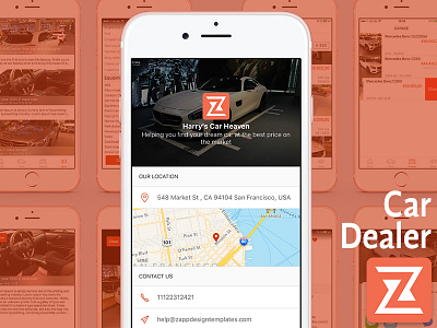 Car Dealer iOS app Ui layout car ios iphone layout mobile ui ux