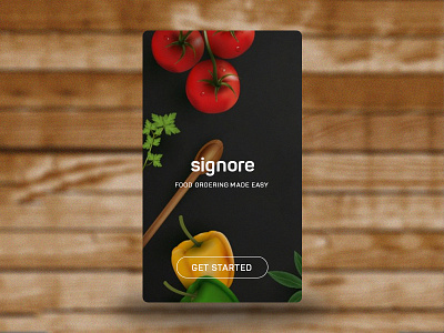 Signore - online food ordering application app food get started mobile on board restaurant